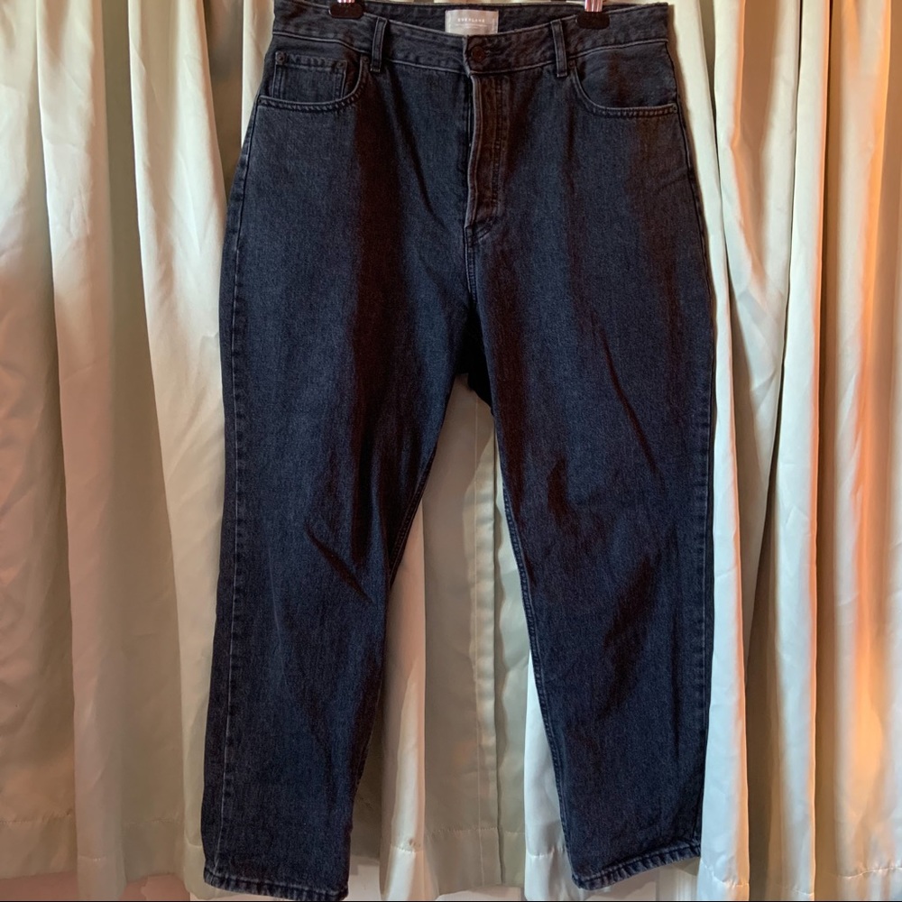 EVERLANE The Curvy 90s Cheeky Straight Jean Button Fly Organic Cotton 33 regular